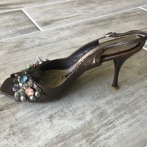 Giancarlo Paoli Slingback kitten heels